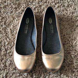 Dr. Scholl’s rose gold ballet flats size 8